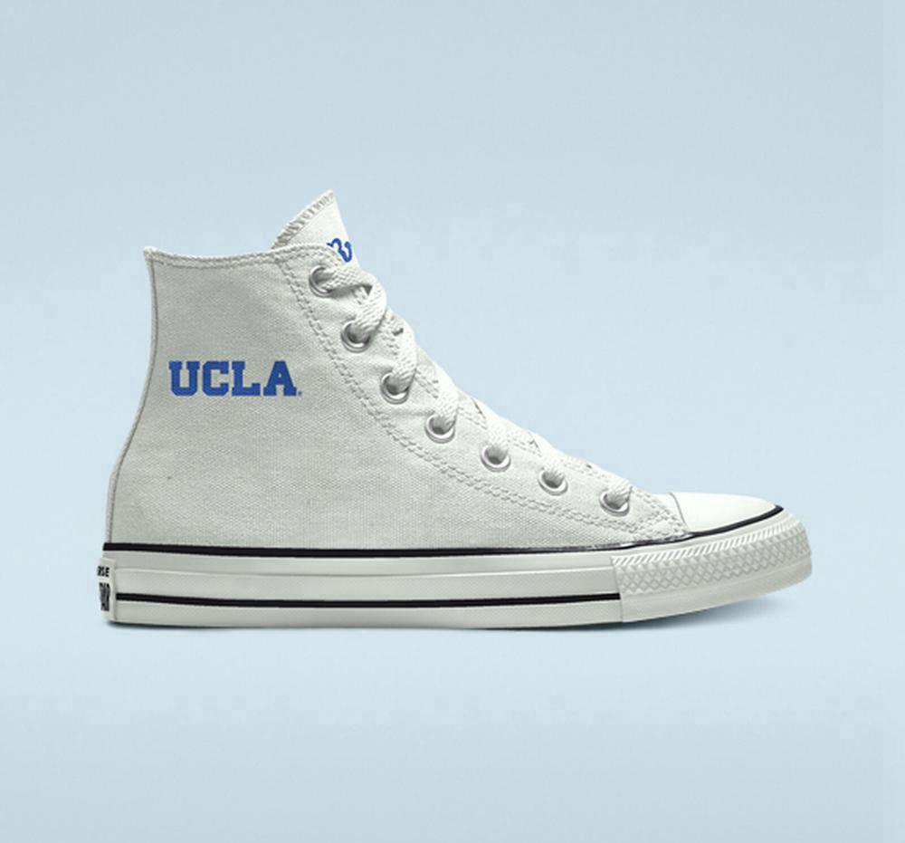 Pánské Vysoké Converse Custom Chuck Taylor All Star Ucla Bruins By You Unisex Bílé | 031478QMV