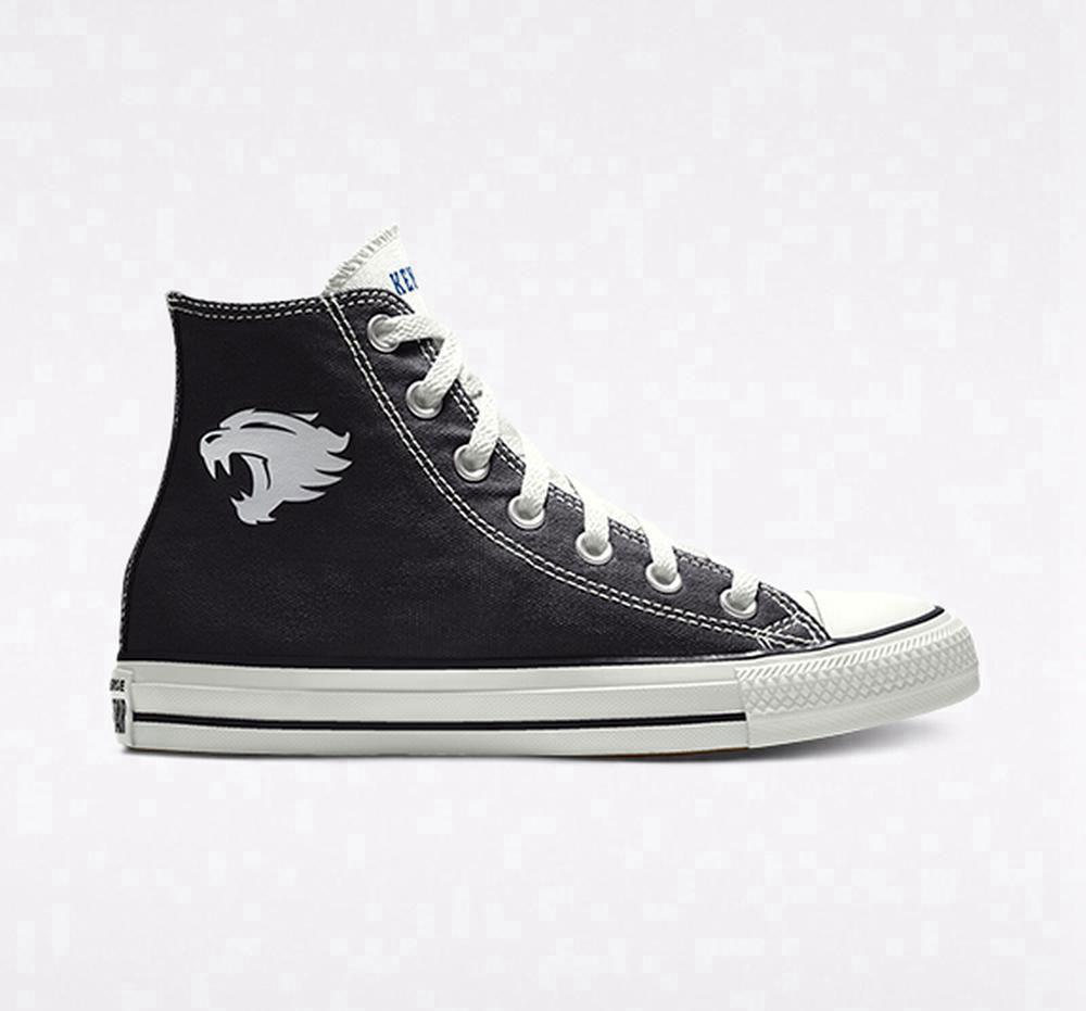 Pánské Vysoké Converse Custom Chuck Taylor All Star University Of Kentucky Wildcats By You Unisex Černé | 709583GAT