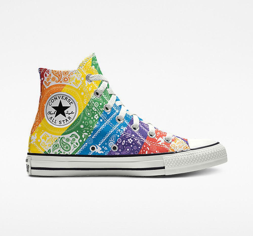 Pánské Vysoké Converse Custom Chuck Taylor All Star Pride By You Unisex Viacfarebný | 860925QKX