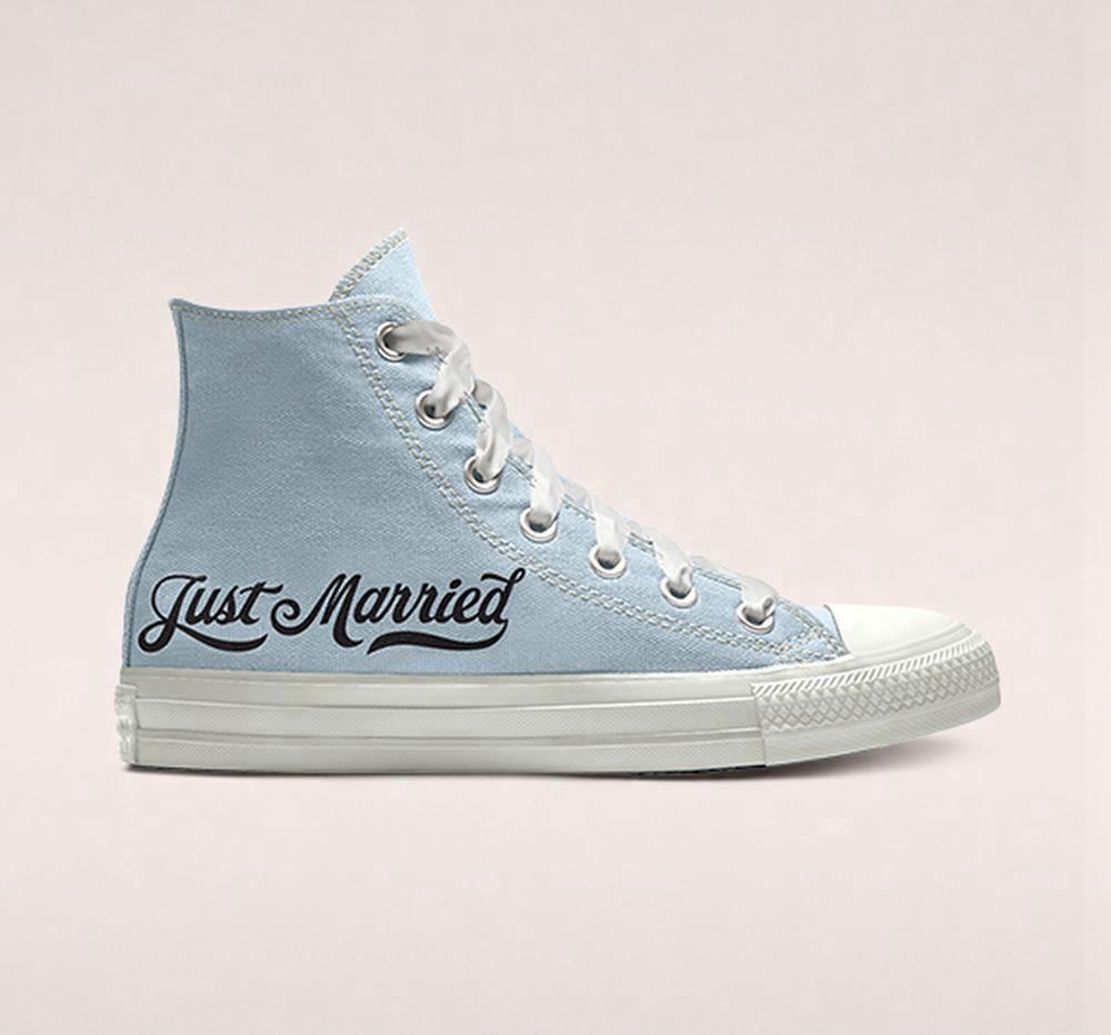 Pánské Vysoké Converse Custom Chuck Taylor All Star Wedding By You Unisex Blankyt | 945826XIH