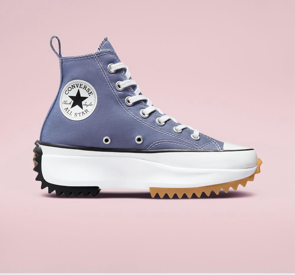 Pánské Vysoké Converse Run Star Hike Platformy Seasonal Color Unisex Fialové Černé Bílé | 954081UVX